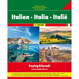 Italië, officieel de republiek italië (italiaans: Italie - F B Grosser Autoatlas Italien 1 150 000 Freytag Berndt