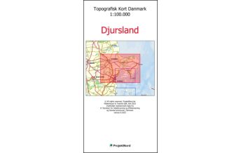 Wanderkarten Dänemark + Färöer ProjektNord-Karte Djursland 1:100.000 Mollenhauer & Treichel