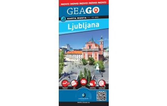 Stadtpläne GeaGo City Map Ljubljana/Laibach 1:15.000 GeaGo