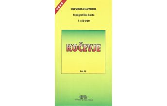 Hiking Maps Europe Republika Slovenija: Topografska Karta 55, Kočevje/Gottschee 1:50.000 Geodetski Zavod Slovenije D.D.