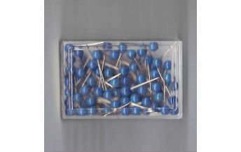Poster und Wandkarten Stecknadeln 100 Stk. blau Albert GmbH & Co