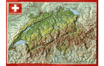 Reliefkarten 3D Reliefpostkarte Schweiz georelief GbR
