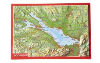 Reliefkarten Bodensee, Reliefpostkarte georelief GbR