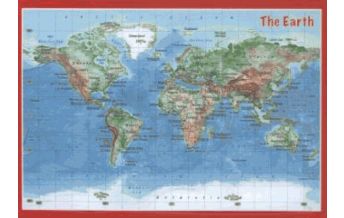 Reliefkarten 3D Reliefpostkarte Welt georelief GbR