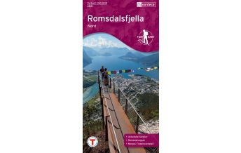 Hiking Maps Scandinavia Turkart 2821 Norwegen - Romsdalsfjella Nord 1:50.000 Nordeca