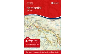 Wanderkarten Skandinavien Norge-serien-Karte 10048, Hemsedal 1:50.000 Nordeca