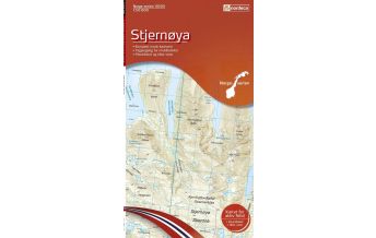 Wanderkarten Skandinavien Norge-serien-Karte 10180, Stjernøya 1:50.000 Nordeca