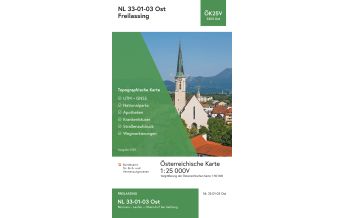 Wanderkarten Salzburg BEV-Karte 3203-Ost, Freilassing 1:25.000 BEV – Bundesamt für Eich- und Vermessungswesen