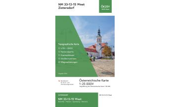 Hiking Maps Lower Austria BEV-Karte 5315-West, Zistersdorf 1:25.000 BEV – Bundesamt für Eich- und Vermessungswesen