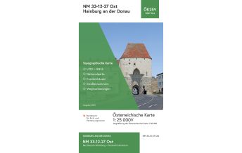 Hiking Maps Lower Austria BEV-Karte 5327-Ost, Hainburg an der Donau 1:25.000 BEV – Bundesamt für Eich- und Vermessungswesen