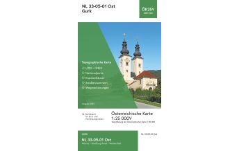 Wanderkarten Kärnten BEV-Karte 4101-Ost, Gurk 1:25.000 BEV – Bundesamt für Eich- und Vermessungswesen