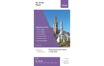 Wanderkarten Südtirol & Dolomiten BEV-Karte NL 32-06, Bozen 1:250.000 BEV – Bundesamt für Eich- und Vermessungswesen
