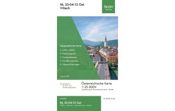 Hiking Maps Carinthia BEV-Karte 3112-Ost, Villach 1:25.000 BEV – Bundesamt für Eich- und Vermessungswesen