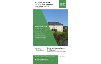 Wanderkarten Österreich BEV-Karte 4113-West, Sankt Jakob im Rosental/Šentjakob v Rožu 1:25.000 BEV – Bundesamt für Eich- und Vermessungswesen