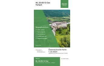 Hiking Maps Austria BEV-Karte 4113-Ost, Ferlach/Borovlje 1:25.000 BEV – Bundesamt für Eich- und Vermessungswesen