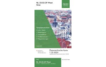 Wanderkarten Steiermark BEV-Karte 4229-West, Graz 1:25.000 BEV – Bundesamt für Eich- und Vermessungswesen
