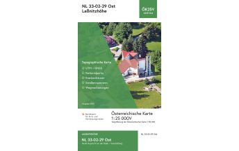 Wanderkarten Steiermark BEV-Karte 4229-Ost, Laßnitzhöhe 1:25.000 BEV – Bundesamt für Eich- und Vermessungswesen