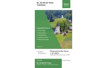 Wanderkarten Steiermark BEV-Karte 4104-West, Trahütten 1:25.000 BEV – Bundesamt für Eich- und Vermessungswesen