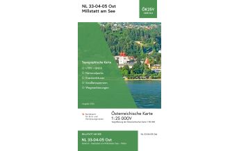 Hiking Maps Carinthia BEV-Karte 3105-Ost, Millstatt am See 1:25.000 BEV – Bundesamt für Eich- und Vermessungswesen