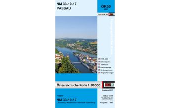 Hiking Maps Upper Austria BEV-Karte 3317, Passau 1:50.000 BEV – Bundesamt für Eich- und Vermessungswesen