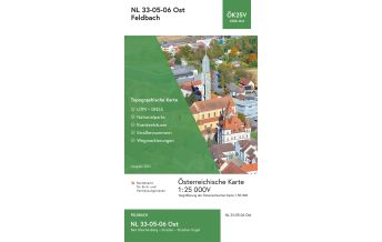 Wanderkarten Steiermark BEV-Karte 4106-Ost, Feldbach 1:25.000 BEV – Bundesamt für Eich- und Vermessungswesen