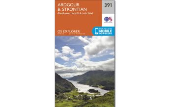Hiking Maps Britain OS Explorer Map 391 Großbritannien - Ardgour & Strontian 1:25.000 Ordnance Survey UK