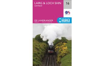 Wanderkarten Britische Inseln OS Landranger Map 16 Großbritannien - Lairg & Loch Shin 1:50.000 Ordnance Survey UK