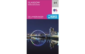 Wanderkarten Schottland OS Landranger Map 64, Glasgow 1:50.000 Ordnance Survey UK
