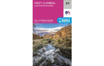 Hiking Maps Europe OS Landranger Map 89, West Cumbria 1:50.000 Ordnance Survey UK