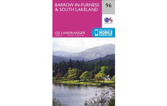 Hiking Maps OS Landranger Map 96 Großbritannien - Barrow-in-Furness and South Lakeland 1:50.000 Ordnance Survey UK