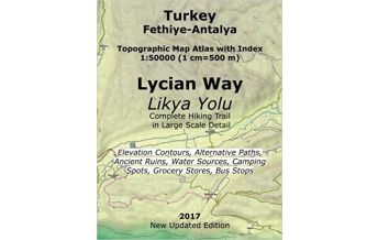 Wanderkarten Türkei Topographic Map Atlas Lycian Way/Likya Yolu 1:50.000 Createspace