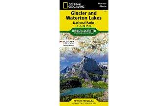 Hiking Maps USA Trails Illustrated Wanderkarte 215, Glacier and Waterton Lakes National Parks 1:100.000 National Geographic - Trails Illustrated
