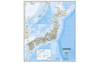 Asien Japan Classic laminated 1:3.100.000 National Geographic Society Maps