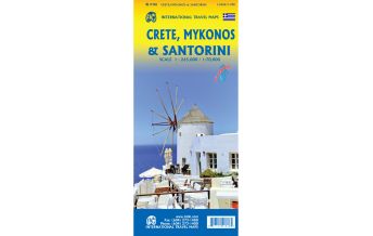 Road Maps Crete, Mykonos, and Santorini 1:265.000/1:70.000 ITMB