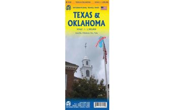 Straßenkarten Nord- und Mittelamerika ITMB Travel Map Texas and Oklahoma 1:1.300.000 ITMB