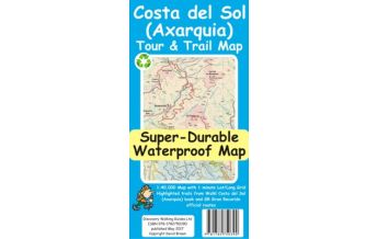 Hiking Maps Spain Discovery Tour & Trail Map Costa del Sol (Axarquia) 1:40.000 Discovery Walking Guides Ltd.