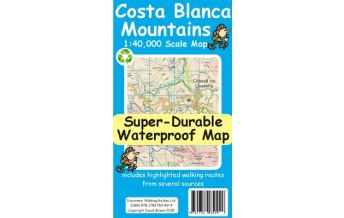 Wanderkarten Spanien Discovery super-durable waterproof Map Costa Blanca Mountains 1:40.000 Discovery Walking Guides Ltd.