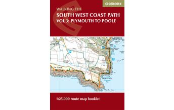 Long Distance Hiking Cicerone Map Booklet Walking the South West Coast Path, Band 3, 1:25.000 Cicerone
