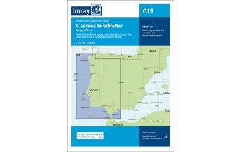 Imray Seekarten Spanien und Portugal Imray Seekarte C19 - A Coruna to Gibraltar 1:825.000 FB Imray Laurie Norie & Wilson
