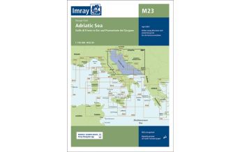 Seekarten Kroatien und Adria Imray Seekarte M23 - Adriatic Sea Passage Chart 1:750.000 FB Imray Laurie Norie & Wilson