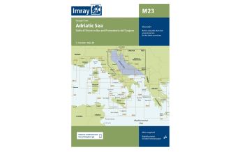 Imray Seekarten Imray Seekarte M23 - Adriatic Sea Passage Chart 1:750.000 FB Imray Laurie Norie & Wilson