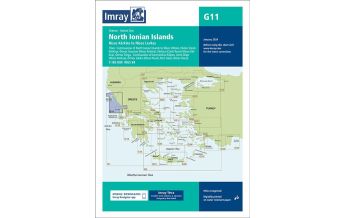 Imray Charts Imray Seekarte G11 - North Ionian Islands Nísos Kérkira to Nísos Levkas 1:185.000 Imray, Laurie, Norie & Wilson Ltd.