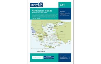 Imray Charts Imray Seekarte G11 - North Ionian Islands Nísos Kérkira to Nísos Levkas 1:185.000 Imray, Laurie, Norie & Wilson Ltd.