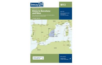 Imray Seekarten Imray Seekarte Spanien - M13 Dénia to Barcelona and Ibiza 1:440.000 FB Imray Laurie Norie & Wilson