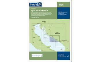 Imray Charts Imray Seekarte Kroatien - M26 Split to Dubrovnik 1:220.000 Imray, Laurie, Norie & Wilson Ltd.