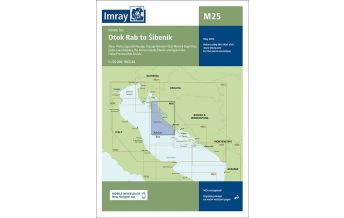 Imray Charts Imray Seekarte Kroatien M25 - Rab to Šibenik 1:220.000 Imray, Laurie, Norie & Wilson Ltd.