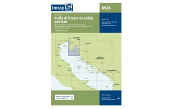 Imray Seekarten Imray Seekarte M24 - Golfo di Trieste to Lošinj and Rab 1:220.000 FB Imray Laurie Norie & Wilson