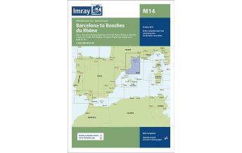 Imray Seekarten Spanien und Portugal Imray Seekarte M14 - Barcelona to Bouches du Rhône 1:440.000 FB Imray Laurie Norie & Wilson