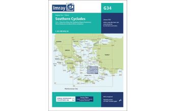Seekarten Griechenland Imray Seekarte G34 - Southern Cyclades (East Sheet) FB Imray Laurie Norie & Wilson