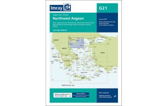 Imray Charts Imray Seekarte Griechenland - G21 Northwest Aegean Sea 1:275.000 Imray, Laurie, Norie & Wilson Ltd.